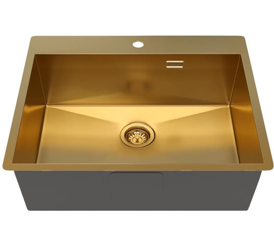 Кухонная мойка Reflexion home Iseo брашированное золото RX2260GD