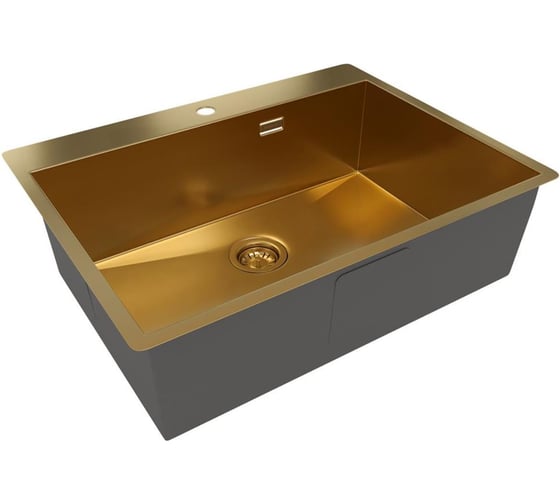 Кухонная мойка Reflexion home Iseo брашированное золото RX2265GD