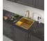 Кухонная мойка Reflexion home Iseo брашированное золото RX2246GD 5