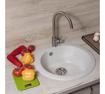 Кухонная мойка Reflexion home Core круглая, 505x190 мм, олово RX1350TN