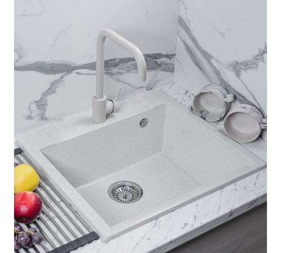 Кухонная мойка Reflexion home Cubi прямоугольная, 550x500 мм, олово RX1555TN 1
