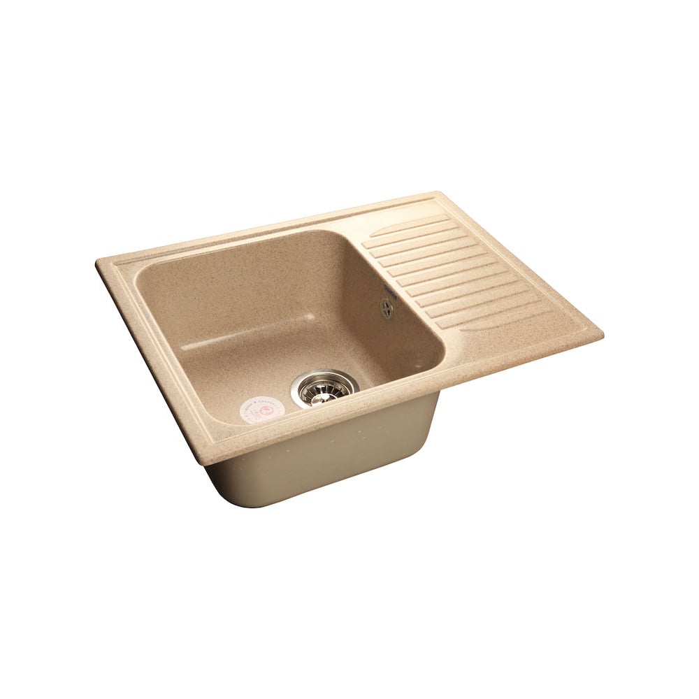 Композитная мойка GRANFEST Standart GF-S645L 645х500 мм, песочный 302 ...