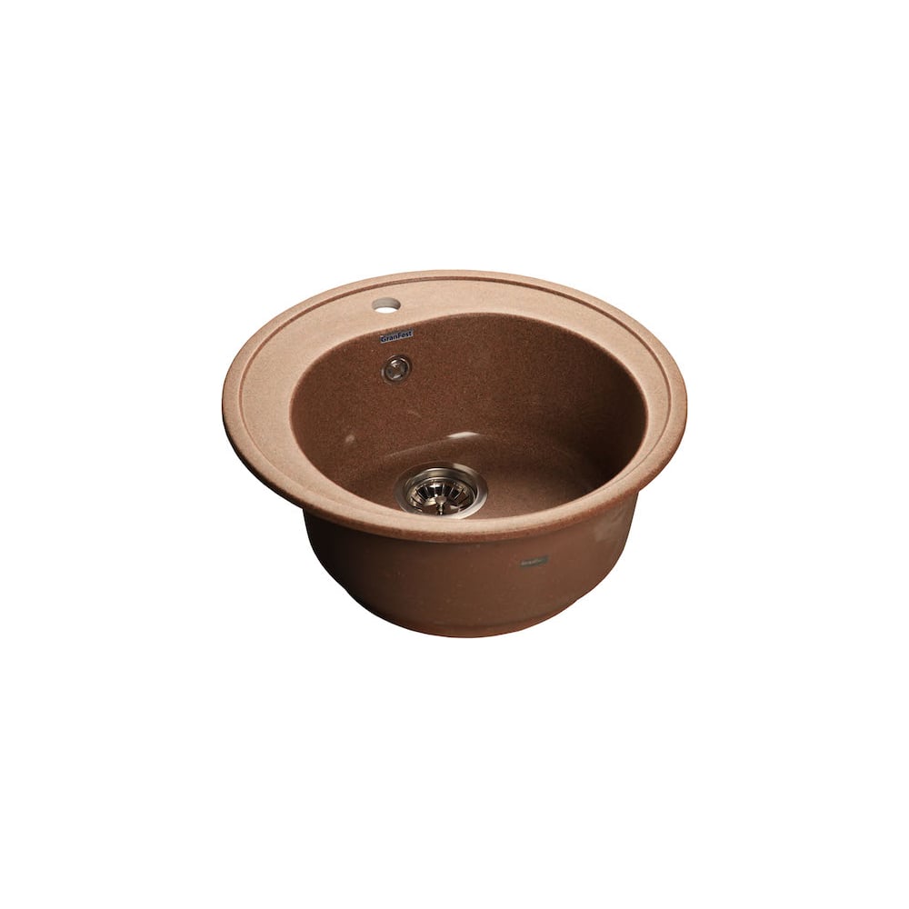 Композитная мойка GRANFEST Rondo GF-R510 508х505 мм, терракот 307 ...