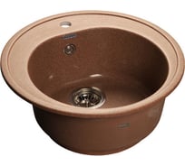 Композитная мойка GRANFEST Rondo GF-R510 508х505 мм, терракот 307, круглая 417506