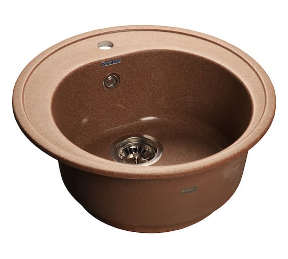 Композитная мойка GRANFEST Rondo GF-R510 508х505 мм, терракот 307, круглая 417506