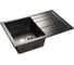 Композитная мойка GRANFEST Quadro GF-Q780L 780х500 мм, черный 308, с крылом 430560 1