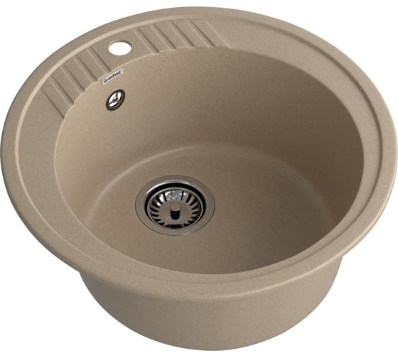 Композитная мойка GRANFEST Rondo GF-R520 D520 песочный 302, круглая 429015