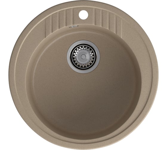 Композитная мойка GRANFEST Rondo GF-R520 D520 песочный 302, круглая 429015