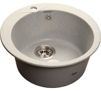 Композитная мойка GRANFEST Rondo GF-R480 D475 серый 310, круглая 432576