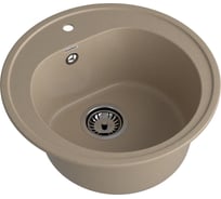 Композитная мойка GRANFEST Rondo GF-R510 508х505 песочный 302, круглая 417504