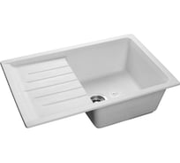 Композитная мойка GRANFEST Practic GF-P760L 760х500 мм, иней, с крылом 461209