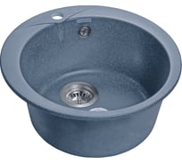 Композитная мойка GRANFEST Rondo GF-R480 D475 графит, круглая 460882