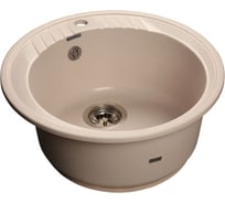 Композитная мойка GRANFEST Rondo GF-R520 D520 белый 331, круглая 429013
