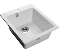 Композитная мойка GRANFEST Practic GF-P505 427х506 мм, иней 460886