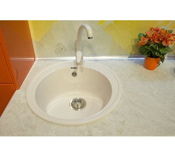 Композитная мойка GRANFEST Rondo GF-R520 D520 иней 460892