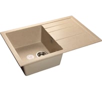 Композитная мойка GRANFEST Quadro GF-Q780L 780х500 мм, песочный 302, с крылом 430558