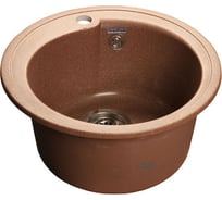 Композитная мойка GRANFEST Rondo GF-R450 D443 терракот 307, круглая 429502