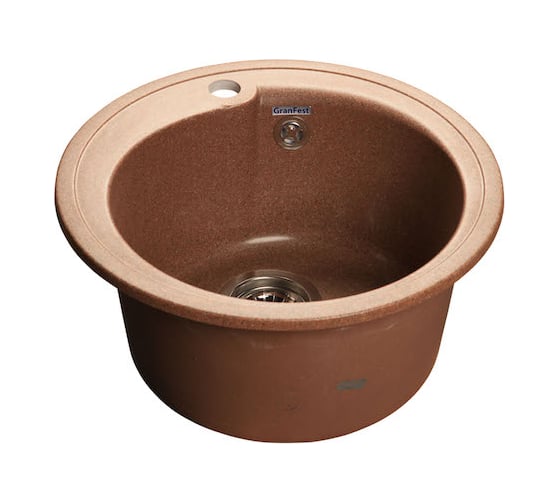 Композитная мойка GRANFEST Rondo GF-R450 D443 терракот 307, круглая 429502