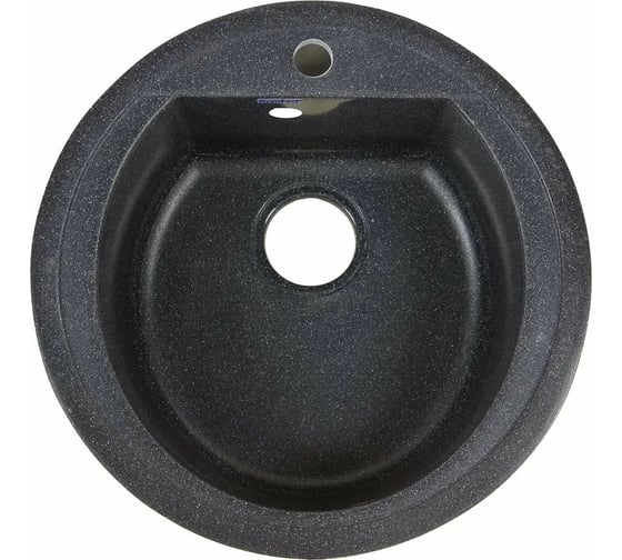 Мойка мрамор GranFest RONDO GF-R--500 D=500 мм черный GF- R-500 чер 1