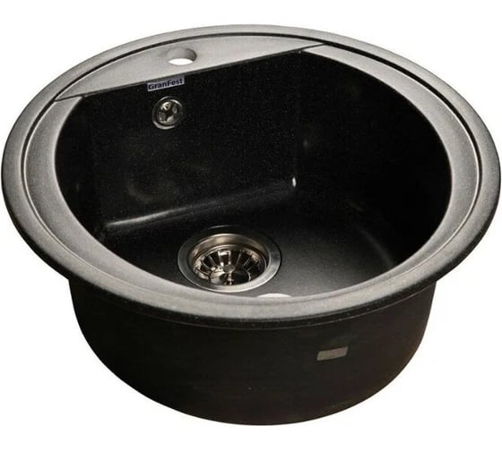 Мойка мрамор GranFest RONDO GF-R--500 D=500 мм черный GF- R-500 чер