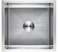 Мойка из нержавеющей стали AKS прямоугольная, одночашевая, 470х450 мм, сатин, универсальная, 3.2 мм 93976