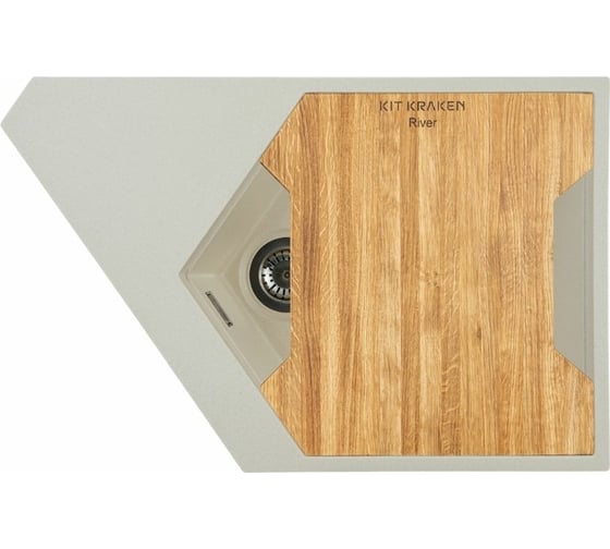 Кухонная мойка River KitKraken Creamy K-775.1014