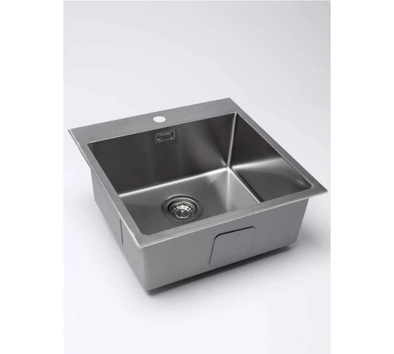 Кухонная мойка из нержавеющей стали Grandex AQUA ELEGANCE 50 50.5x50.5x20.3 400331 1