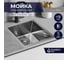 Кухонная мойка из нержавеющей стали Grandex AQUA PROLINE 39, 39x45x20.3 300062 2