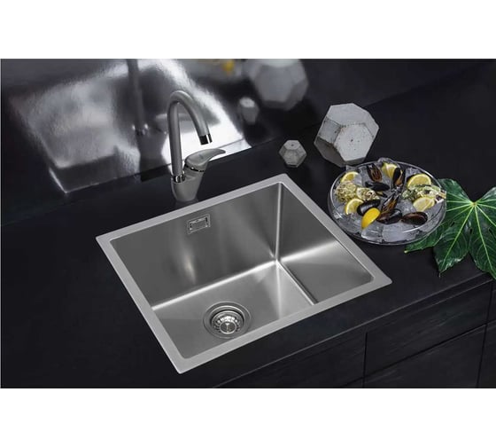 Кухонная мойка из нержавеющей стали Grandex AQUA PROLINE 50, 50.5x44.5x20 300083