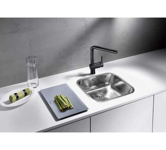 Кухонная мойка из нержавеющей стали SELECT 36 L, 42.4x36.4x18.5 Grandex AQUA 200332