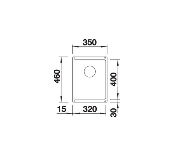 Мойка Blanco SUBLINE 320-U, SILGRANIT, белый, с отводной арматурой InFino 523410