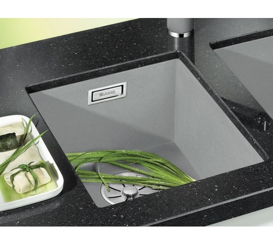 Мойка Blanco SUBLINE 320-U, SILGRANIT, белый, с отводной арматурой InFino 523410
