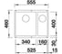 Мойка Blanco SUBLINE 340/160-U, SILGRANIT, с отводной арматурой InFino 523550 3