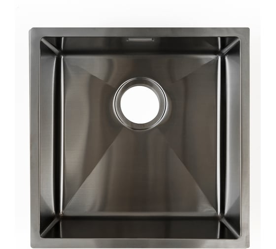 Кухонная мойка из нержавеющей стали Grandex AQUA с PVD покрытием PROLINE 44 ANTHRACITE, 44x44x20,3 3034133