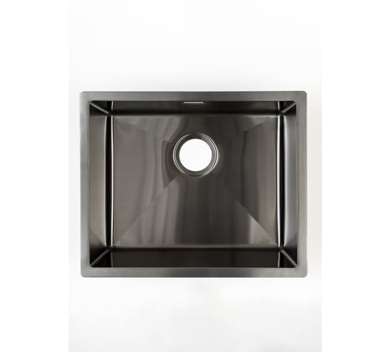 Кухонная мойка из нержавеющей стали Grandex AQUA с PVD покрытием PROLINE 55 ANTHRACITE, 55x45x20,3 3002063