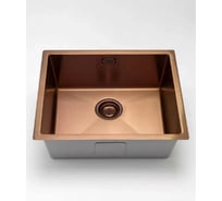 Кухонная мойка из нержавеющей стали Grandex AQUA с PVD покрытием PROLINE 55 COPPER, 55x45x20,3 3002062