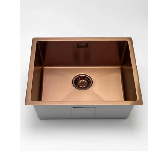Кухонная мойка из нержавеющей стали Grandex AQUA с PVD покрытием PROLINE 55 COPPER, 55x45x20,3 3002062 1