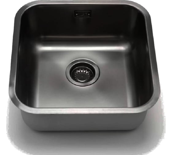 Кухонная мойка из нержавеющей стали Grandex AQUA с PVD покрытием SELECT 44 ANTHRACITE, 44,5x44,5x18,5 2003333