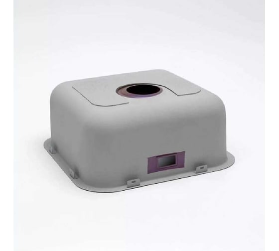 Кухонная мойка из нержавеющей стали Grandex AQUA с PVD покрытием SELECT 44 COPPER, 44,5x44,5x18,5 2003332