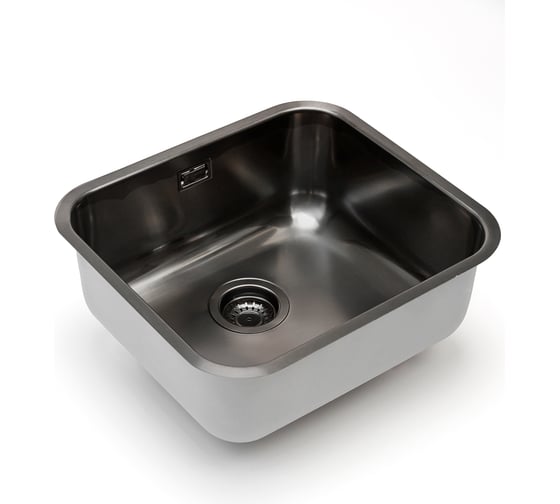 Кухонная мойка из нержавеющей стали Grandex AQUA с PVD покрытием SELECT 49 ANTHRACITE, 49,5x44,5x18,5 2003343