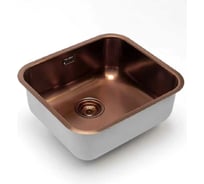 Кухонная мойка из нержавеющей стали Grandex AQUA с PVD покрытием SELECT 49 COPPER, 49,5x44,5x18,5 2003342