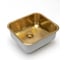 Кухонная мойка из нержавеющей стали Grandex AQUA с PVD покрытием SELECT 49 GOLD, 49,5x44,5x18,5 2003341 1
