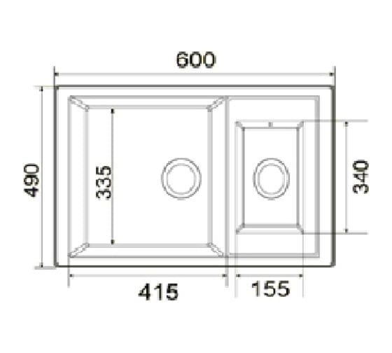 Кухонная мойка Maxweld Фудзияма чистое серебро AL490C