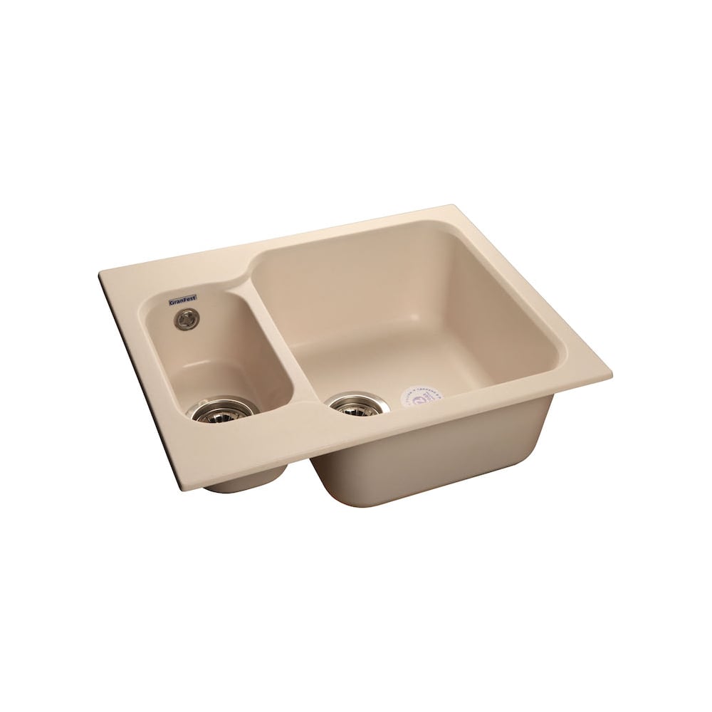 Композитная мойка GRANFEST Standart GF-S615K 612х495, белая 331 417546 ...
