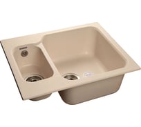 Композитная мойка GRANFEST Standart GF-S615K 612х495, белая 331 417546