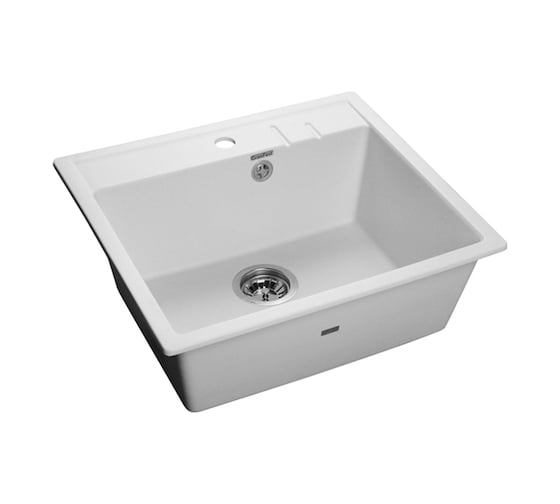 Композитная мойка GRANFEST Quadro GF-Q560 558х498, белая 331 421009