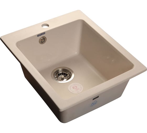 Композитная мойка GRANFEST Practic GF-P505 427х506, белая 331 432579