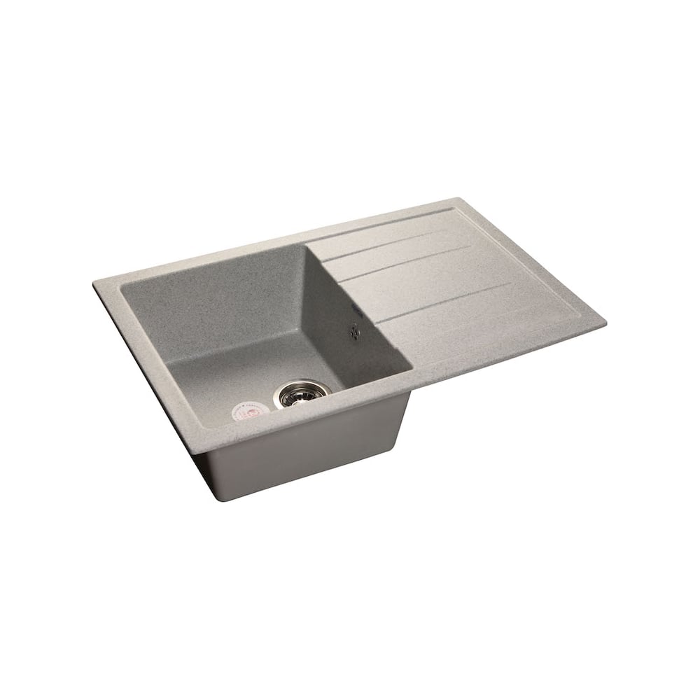 Композитная мойка GRANFEST Quadro GF-Q780L 780х500, с крылом, серая 310 ...
