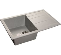 Композитная мойка GRANFEST Quadro GF-Q780L 780х500, с крылом, серая 310 430559