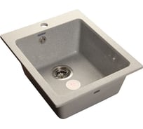 Композитная мойка GRANFEST Practic GF-P505 427х506, серая 310 432581